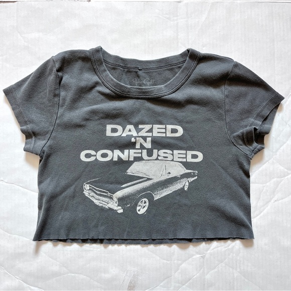 John Galt Dazed and Confused Crop Tee - Picture 1 of 5